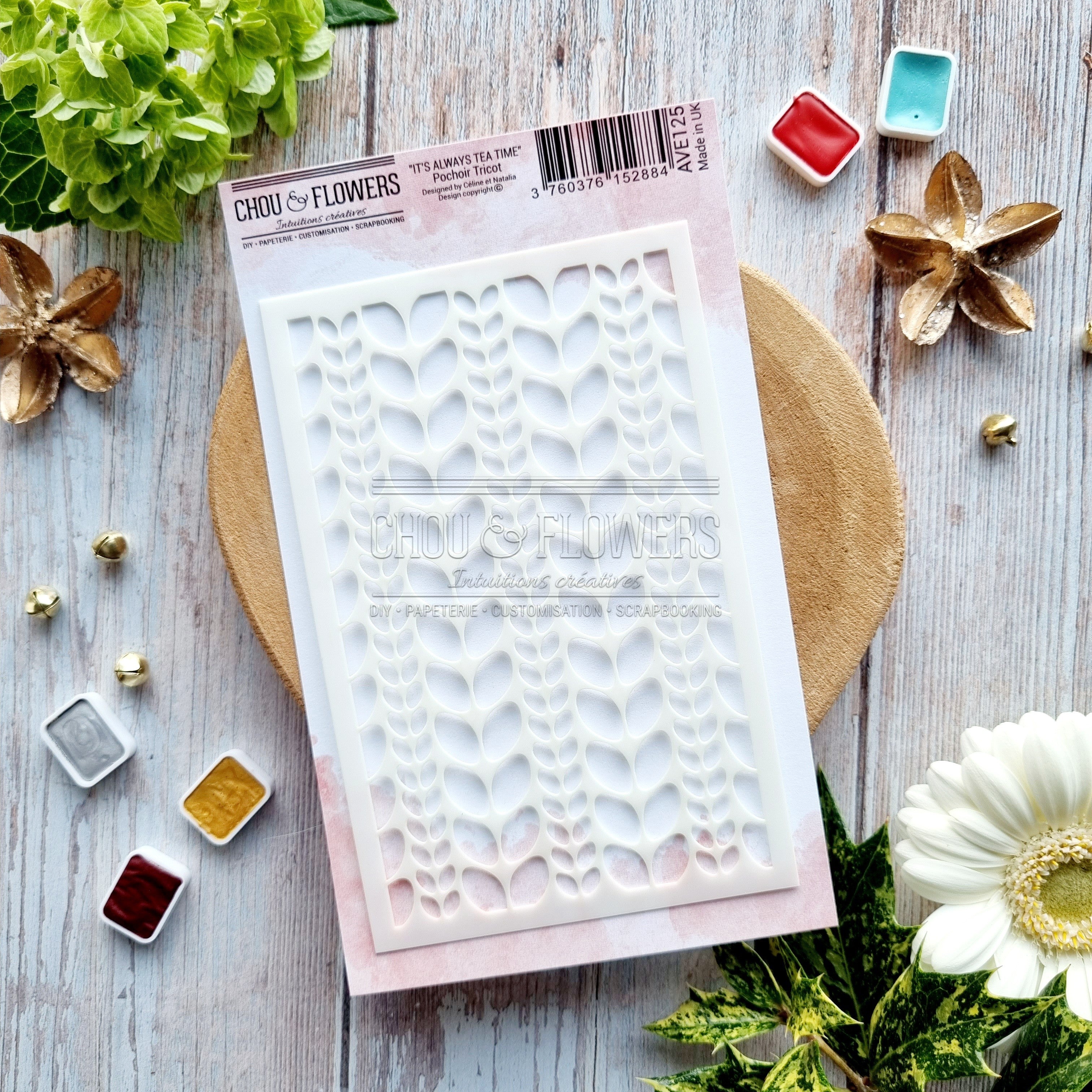 Stencil - TRICOT - AVE125 - CHOU & FLOWERS