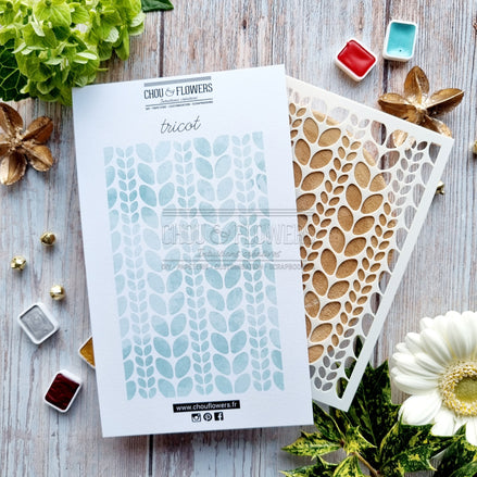 Stencil - TRICOT - AVE125 - CHOU &amp; FLOWERS