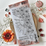 CLEAR STAMP SET - SMILE -LOV116- CHOU & FLOWERS