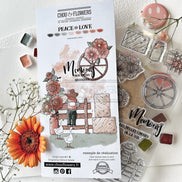 CLEAR STAMP SET - MEMORIES -LOV117- CHOU & FLOWERS