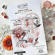 CLEAR STAMP SET - POLAROID -LOV121- CHOU & FLOWERS