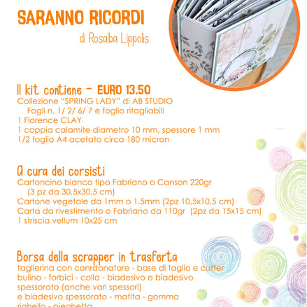 THEY WILL BE MEMORIES - Rosalba Lippolis home decor with mini album 