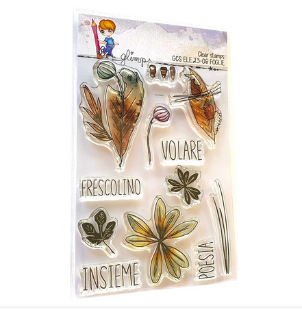"LEAVES" Stamp Set - GCS ELE 23-06 - GLIMPS