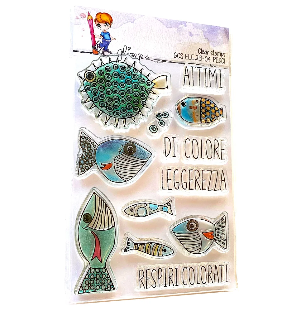 "FISH" Stamp Set - GCS ELE 23-04 - GLIMPS