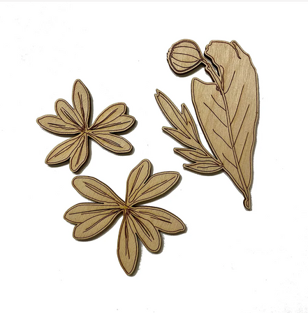 The "LEAVES" Wooden Blocks - GL 23-35 - GLIMPS