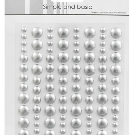 Enamel Dots 'Metallic Silver Matte' - SBA029 - SIMPLE AND BASIC