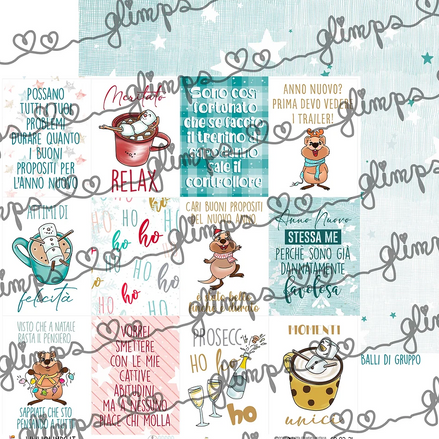 "CHRISTMAS BRRRREZZA CARD" SHEET GP 23-31 - GLIMPS