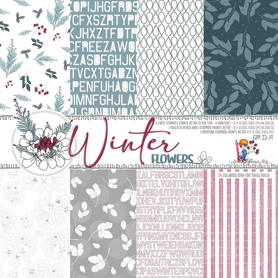 Set Carte "WINTER FLOWER" GPP 23-19 - GLIMPS