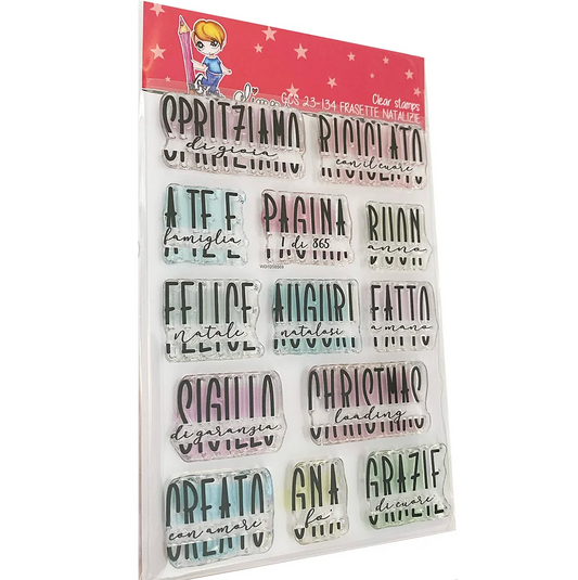 Set Timbri  "FRASETTE NATALIZIE"- GCS 23-134 - GLIMPS