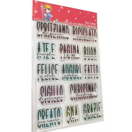 Stamp Set "CHRISTMAS FRASETTE" - GCS 23-134 - GLIMPS