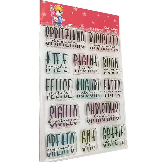 Set Timbri  "FRASETTE NATALIZIE"- GCS 23-134 - GLIMPS