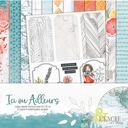 Set Carte "Ici ou Ailleurs" - EI-P09-COL - L'Encre et l'Image