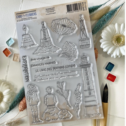 SET TIMBRI - PHARES ET BALISES - BRE129- CHOU & FLOWERS