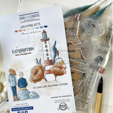 SET TIMBRI - PHARES ET BALISES - BRE129- CHOU & FLOWERS