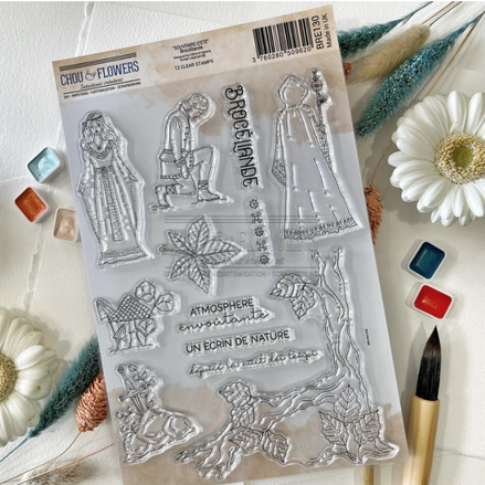 SET TIMBRI - BROCELIANDE - BRE130- CHOU & FLOWERS