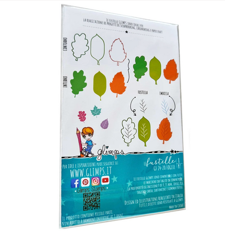 Set fustelle  "FOGLIE"- GF 24-20 - GLIMPS