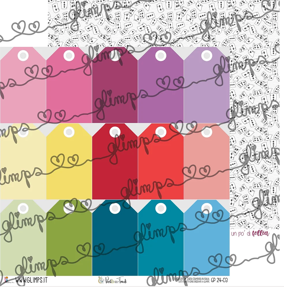 Carta TAG ritagliabili  