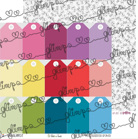 Carta TAG ritagliabili  "PRESTO CHE E' TARDI "  GP 24-03 - GLIMPS