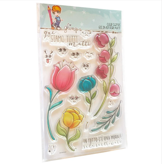 Set Timbri "FIORI MATTI"- GCS 24-159 - GLIMPS