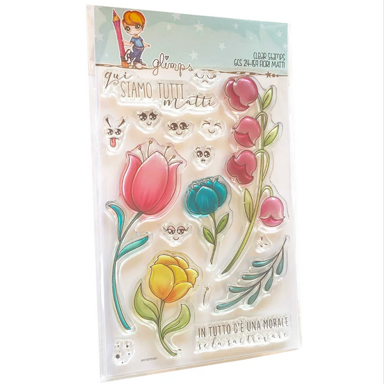 Set Timbri "FIORI MATTI"- GCS 24-159 - GLIMPS