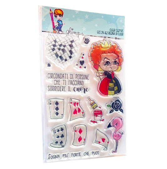 Set Timbri "REGINA DI CUORI"- GCS 24-162 - GLIMPS