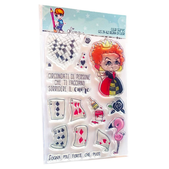 Set Timbri "REGINA DI CUORI"- GCS 24-162 - GLIMPS