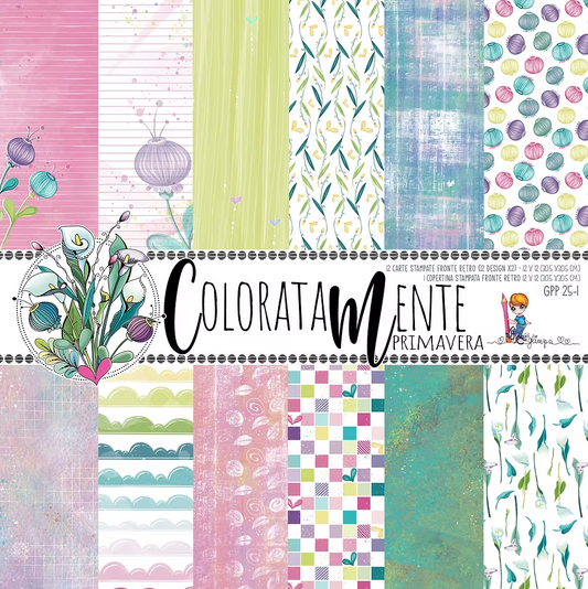 Set Carte "ColorataMente Primavera "  GPP 25-01 - GLIMPS