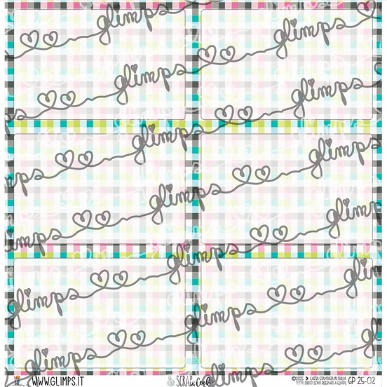 Carta ritagliabili  "SCRAP & COOK"  GP 25-02 - GLIMPS