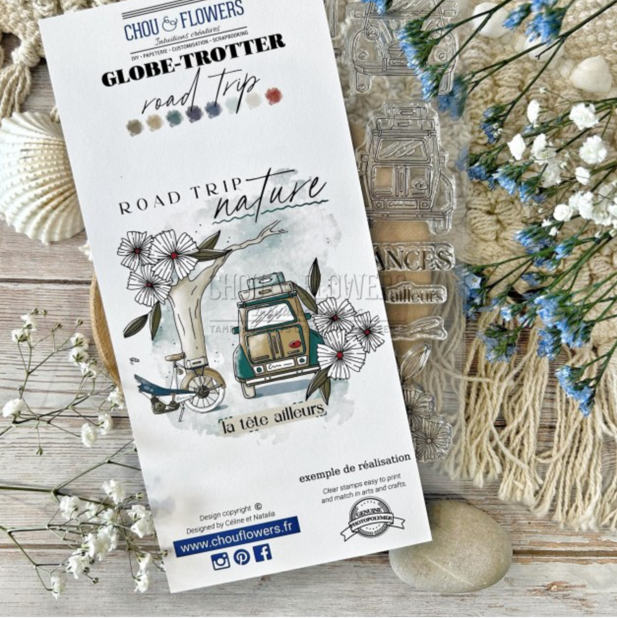 SET TIMBRI CLEAR - ROAD TRIP - GLO108 - CHOU & FLOWERS