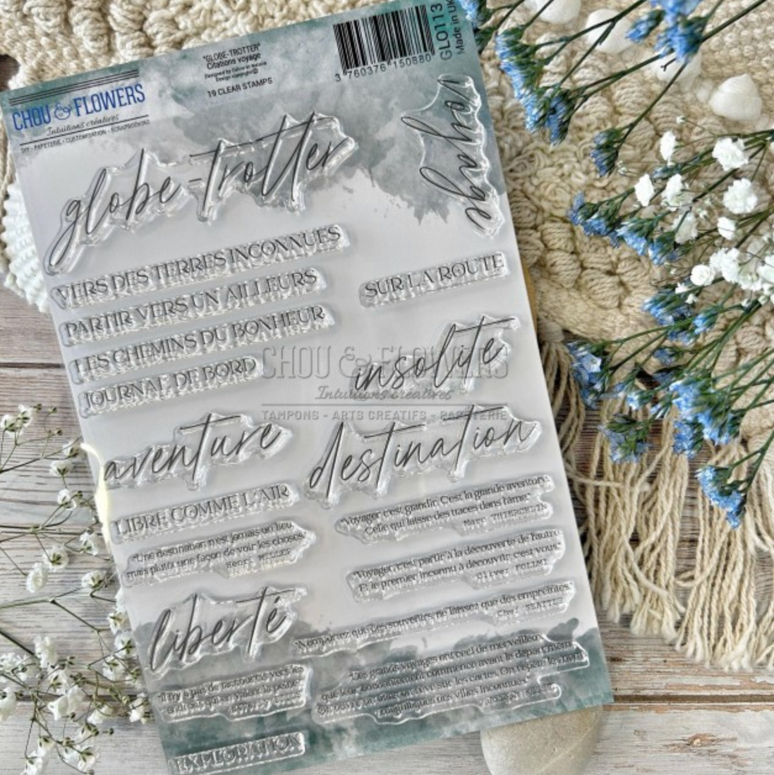 SET TIMBRI CLEAR - CITATIONS VOYAGE - GLO113 - CHOU & FLOWERS