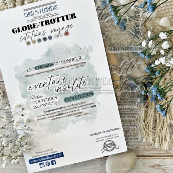 SET TIMBRI CLEAR - CITATIONS VOYAGE - GLO113 - CHOU & FLOWERS