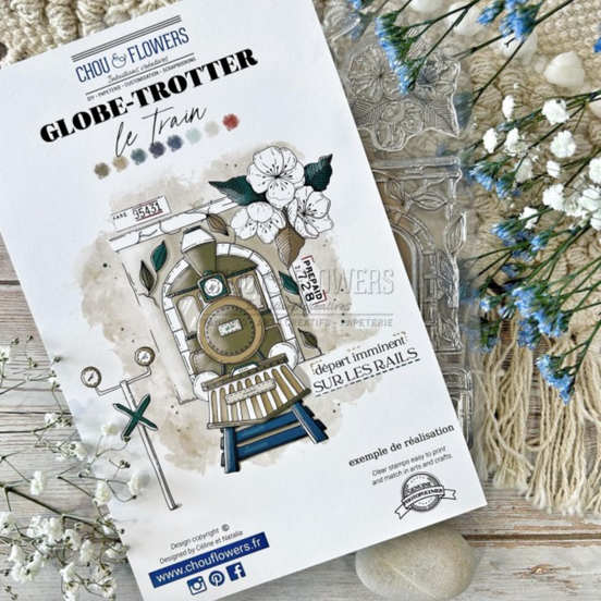 SET TIMBRI CLEAR - LE TRAIN - GLO115 - CHOU & FLOWERS