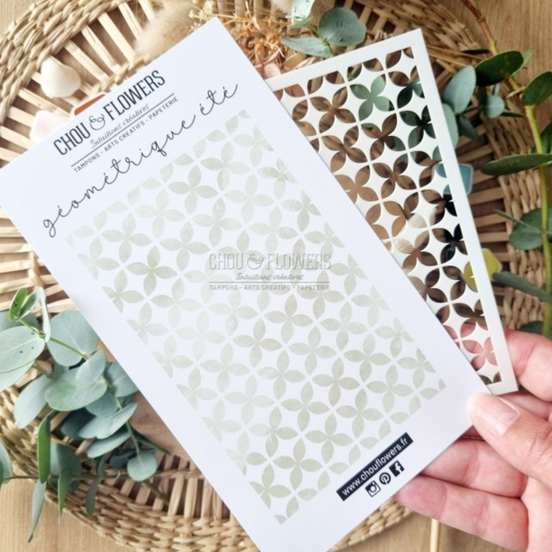 Stencil -GEOMETRIQUE - SUD130 - CHOU & FLOWERS