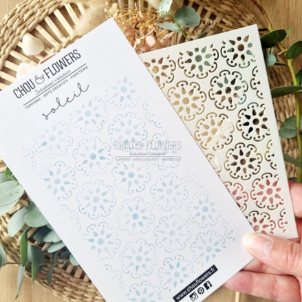 Stencil - SOLEIL - SUD128 - CHOU &amp; FLOWERS