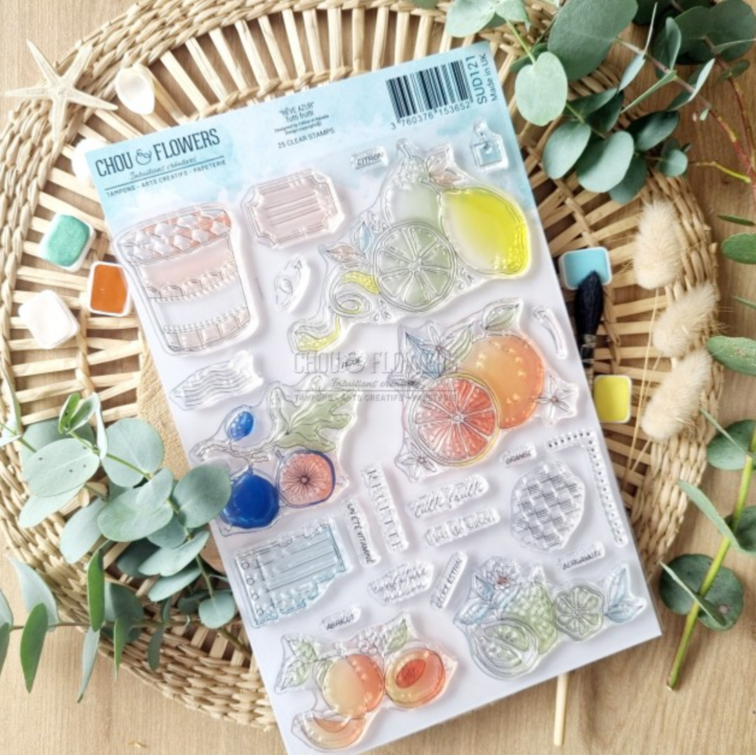 SET TIMBRI - TUTTI FRUTTI -SUD121 - CHOU & FLOWERS