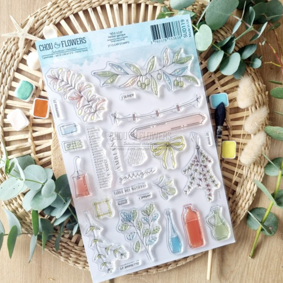 SET TIMBRI - HERBIER GARRIGUE -SUD119 - CHOU & FLOWERS