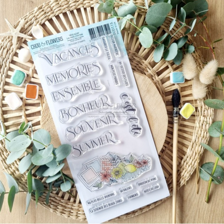 SET TIMBRI - LES MOTS C'EST L'ETE -SUD115 - CHOU & FLOWERS