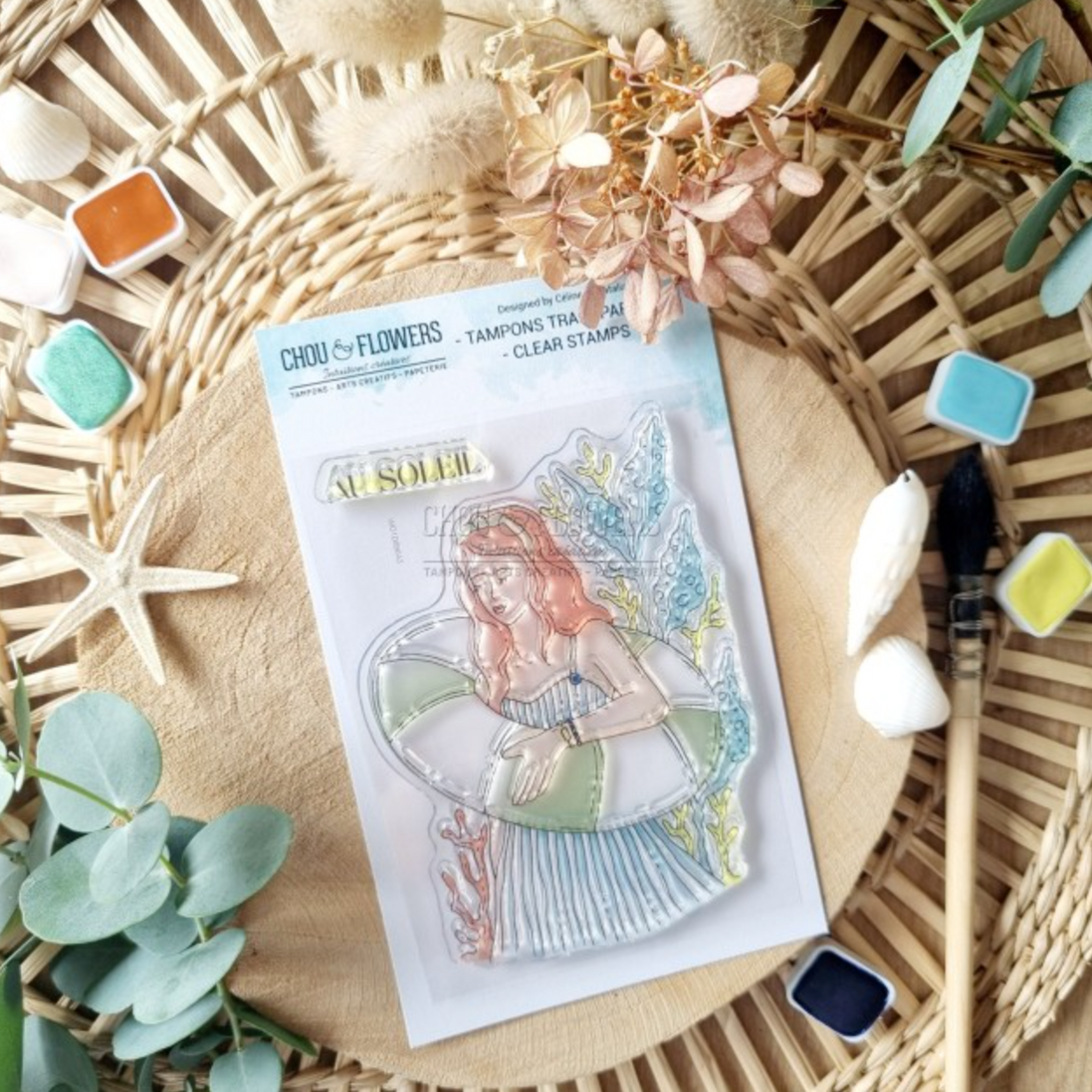 SET TIMBRI - FILLE AU SOLEIL - SUD108 - CHOU & FLOWERS