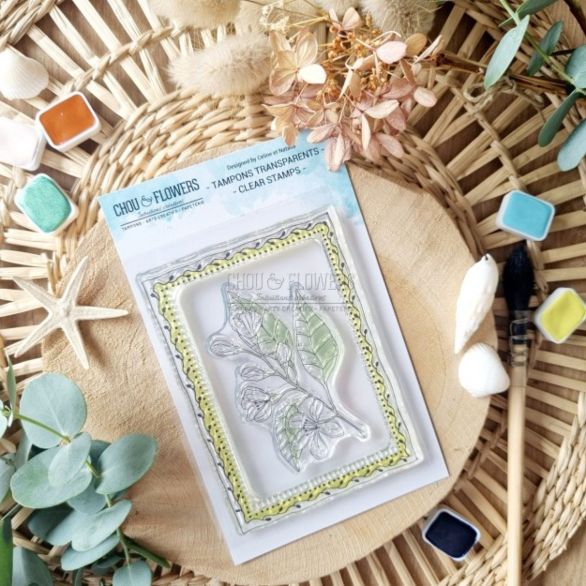 STAMP SET - FLEUR DE CITRONNIER - SUD107 - CHOU & FLOWERS
