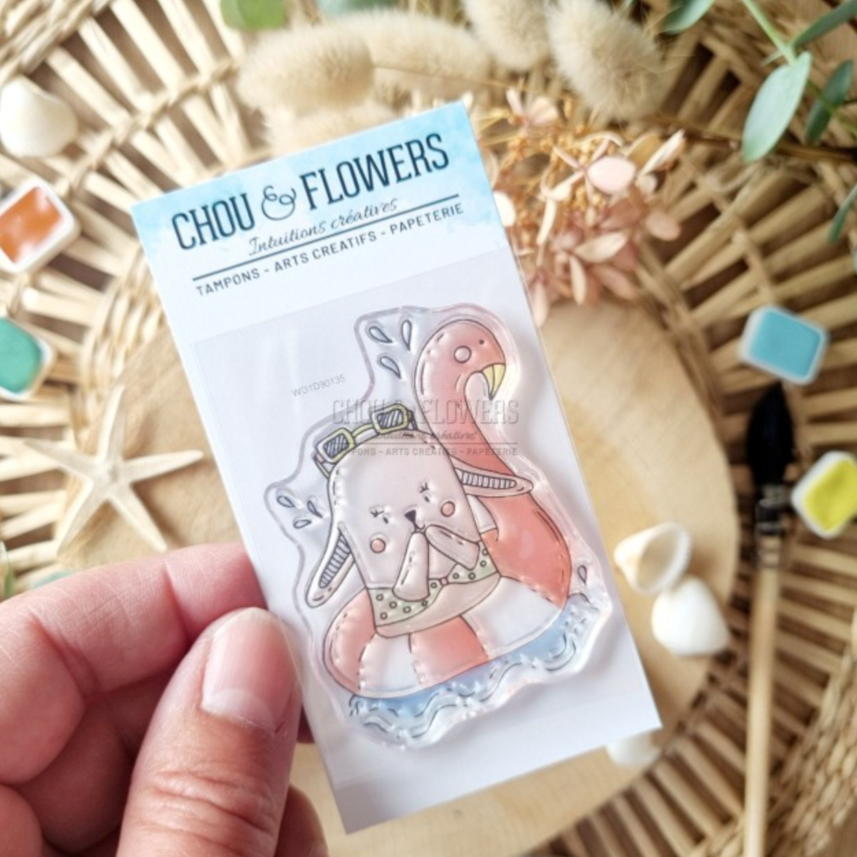 TIMBRO -  DOUDOU PISCINE - SUD101 - CHOU & FLOWERS
