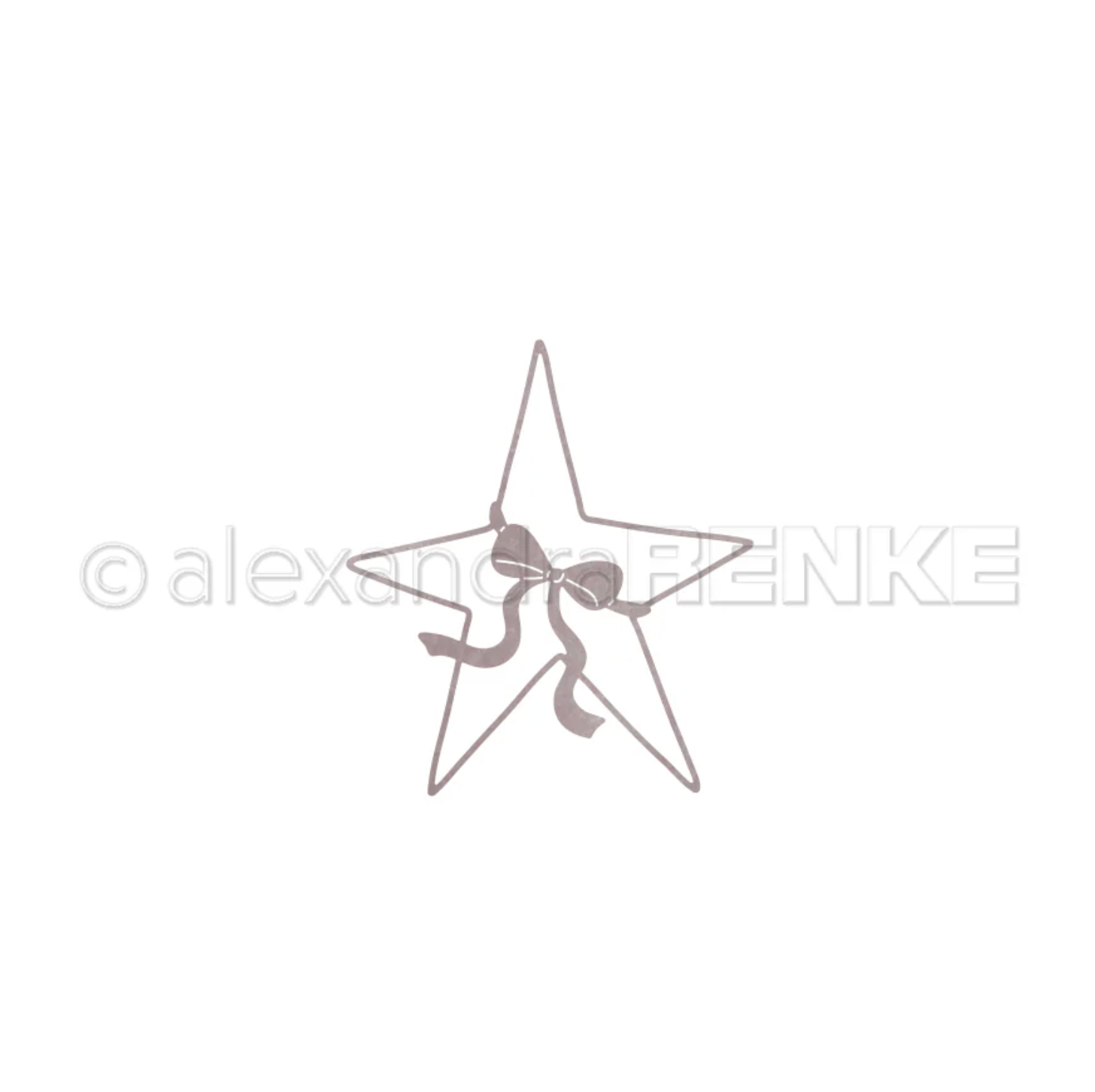 Fustella 'Großer Stern mit Schleife '- D-AR-Ba0640- A.RENKE