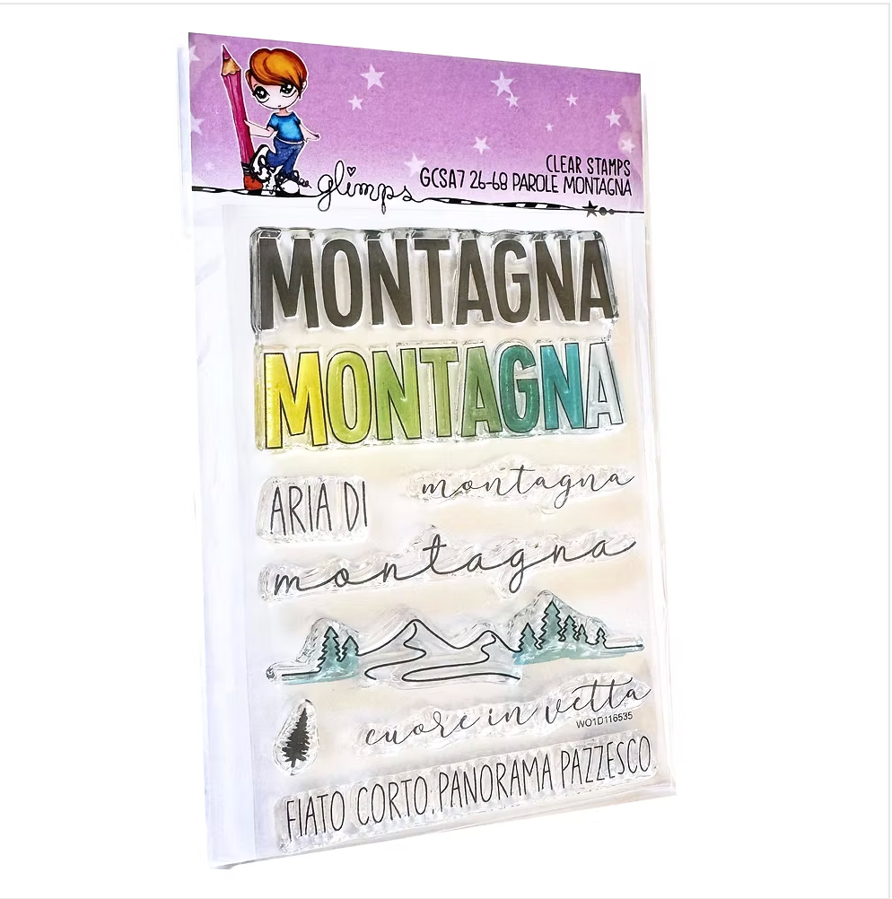 Set Timbri PAROLE MONTAGNA - GCSA7 26-68 GLIMPS