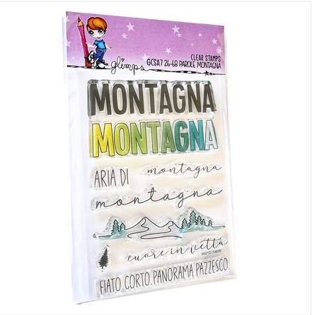 Set Timbri PAROLE MONTAGNA - GCSA7 26-68 GLIMPS