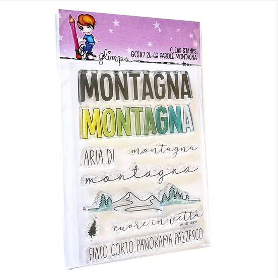 Set Timbri PAROLE MONTAGNA - GCSA7 26-68 GLIMPS