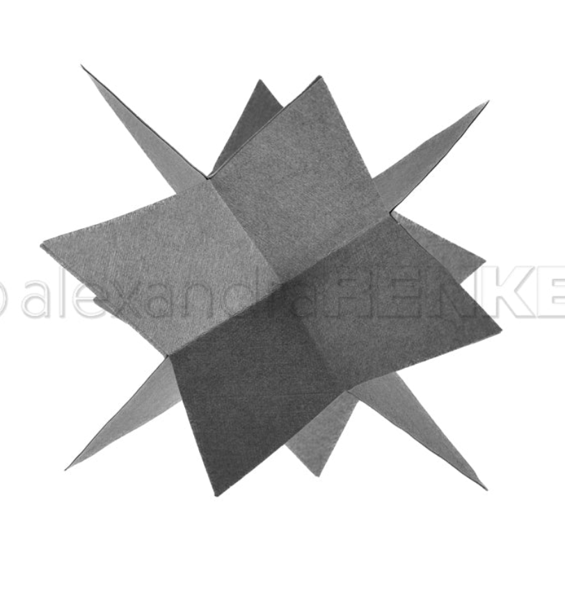 BUNDLE '3D folding star' dies - D-AR-3D0092-93-94 - A. RENKE