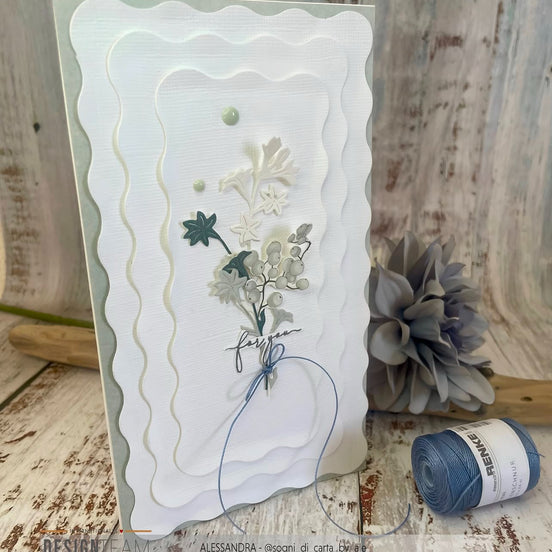Set Fustelle "Rectangular card topper with wavy edge"- D-AR-Ba0490 - A.RENKE