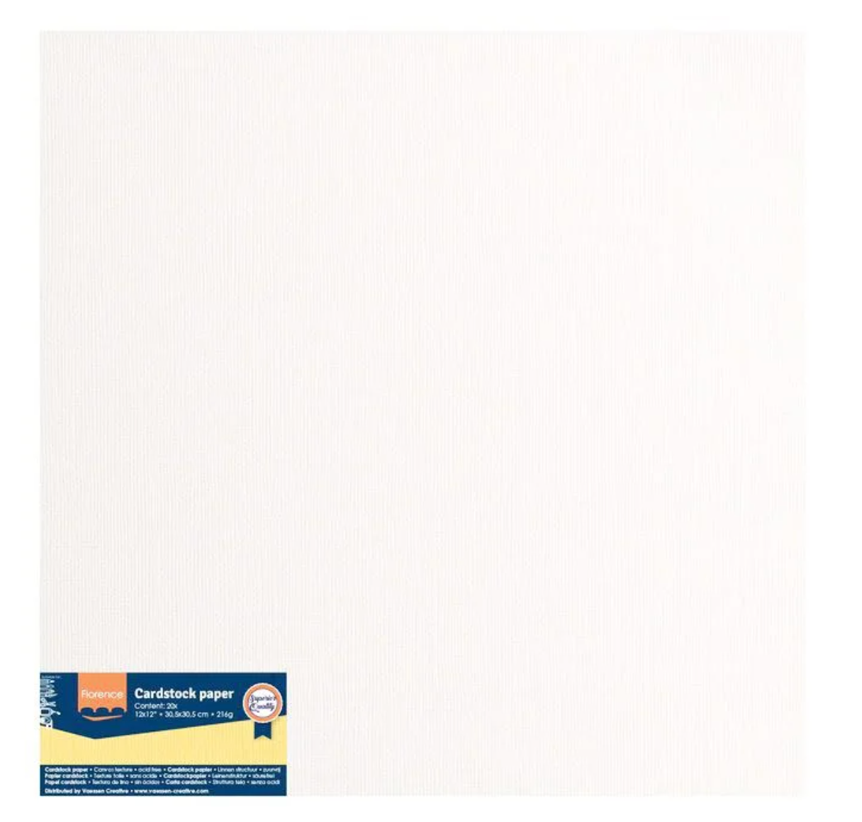 Cardstock Texture Sheet - IVORY 2928-102 Florence