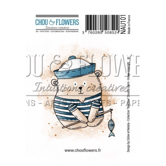 TIMBRO CLING -  DOUDOU MARIN - NAU101 - CHOU & FLOWERS