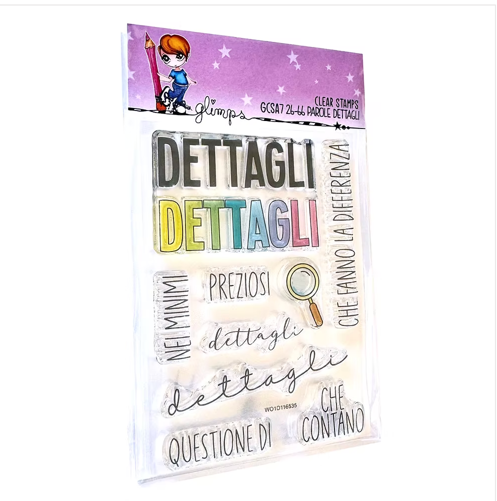 Set Timbri PAROLE DETTAGLI - GCSA7 26-66 GLIMPS