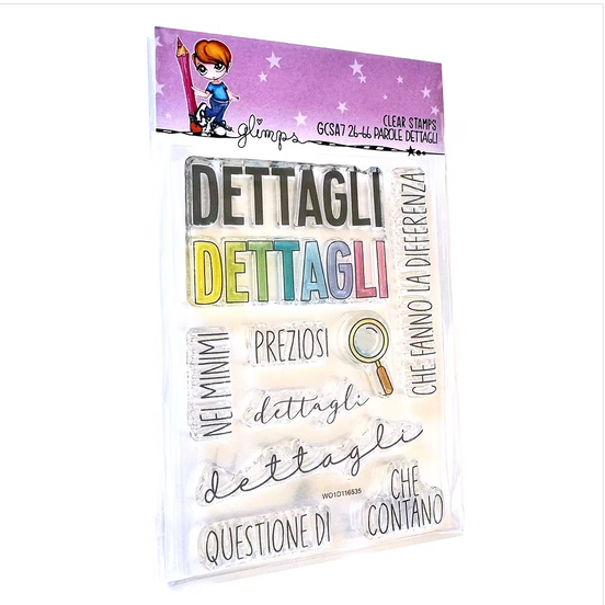 Set Timbri PAROLE DETTAGLI - GCSA7 26-66 GLIMPS